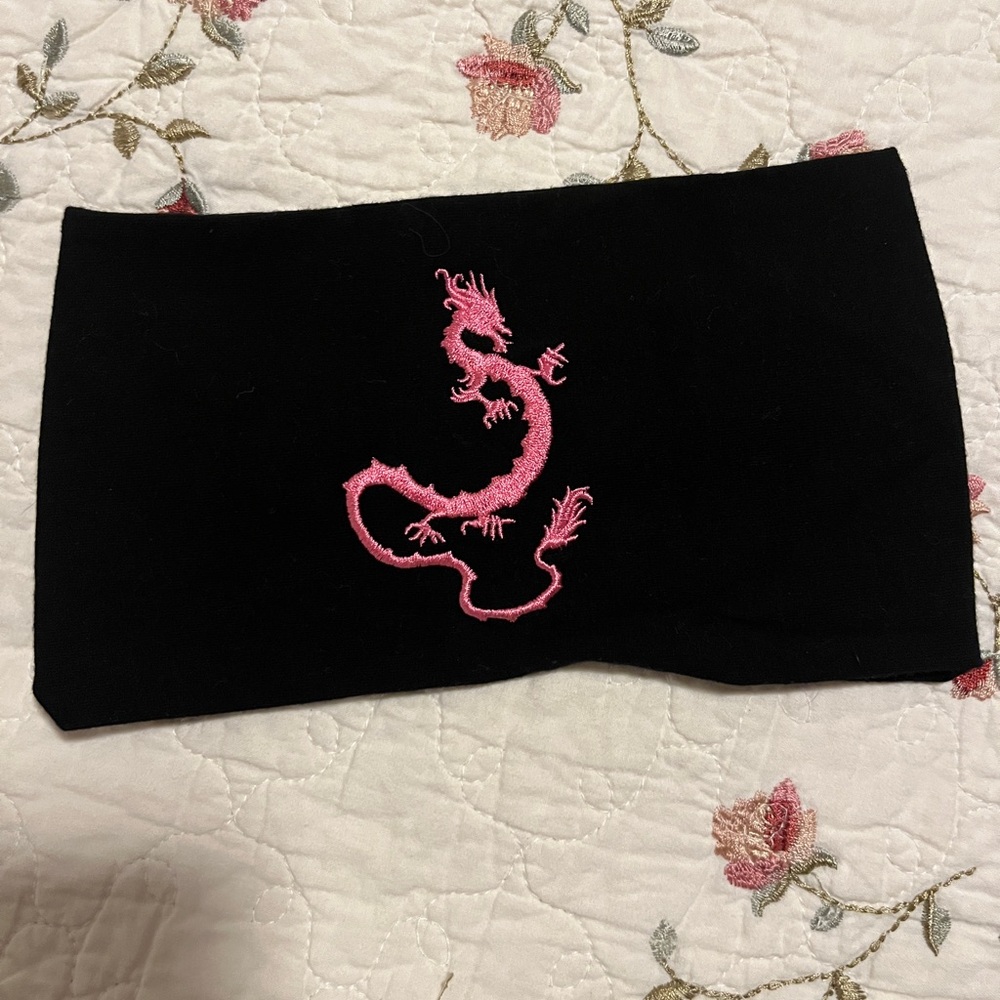 Tawgear biker headband embroidered dragon design made in the USA